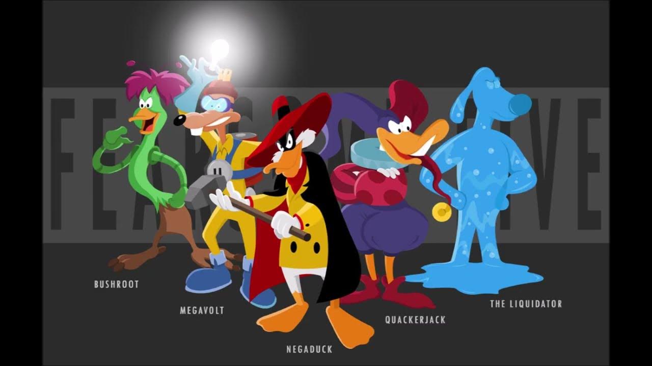 Darkwing Duck The Fearsome Five Tribute Never Back Down YouTube