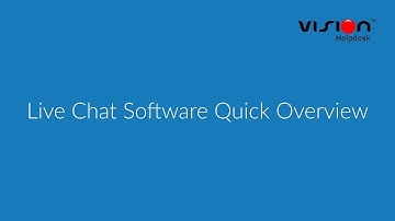 Live Chat Software Quick Overview - Vision Helpdesk