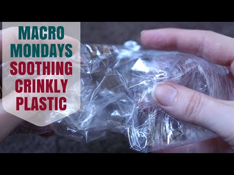 ⋉ Macro Mondays ⋊ ~ UP CLOSE 3D Plastic ASMR Crinkles For DEEP RELAXATION & Tingles