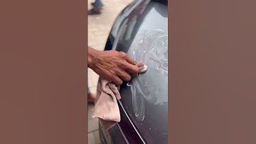 Trending car scratch removal trick 🚗 | car scratch removal #youtubeshorts #shorts #scratchremover