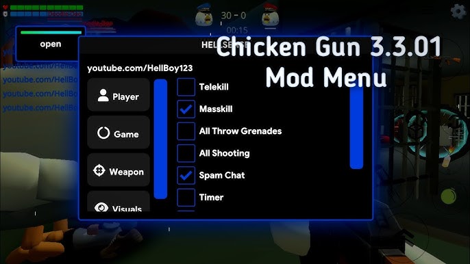 NEW UPDATE!😱 CHICKEN GUN MOD MENU  UNLIMITED COINS, GOD MODE + 50  FEATURES #14 [2023]✓ 