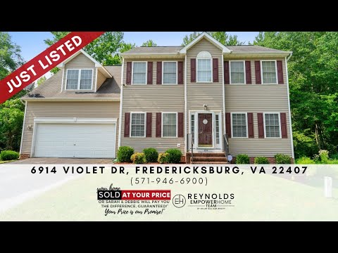 6914 Violet Drive, Fredericksburg, VA home video tour