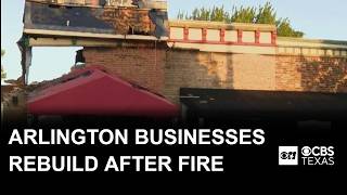 Arlington small businesses rebuild after devastating fire