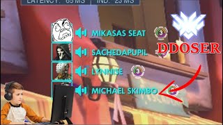 Famous LOUD Argument With A DDOSING 3-Stack (Overwatch Competitive Toxicity) Wealth