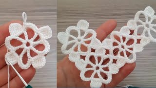 Fantastic, Beautiful, and So Easy 🥰 This Crochet Piece is Really Beautiful Flower Crochet Lace Model