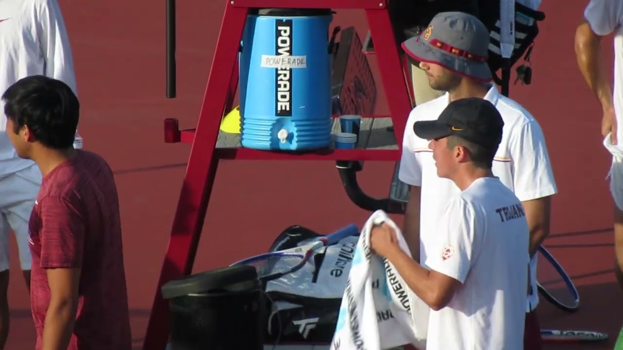 trojancandy.com:  See Three USC Men's Tennis Coaches Congratulate Ryan Colby on his Tennis Victory