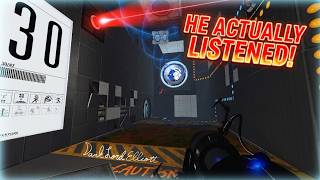 I reviewed the "worst Portal mod" then the Dev appeared (Portal: Forbidden Testing Tracks follow-up)