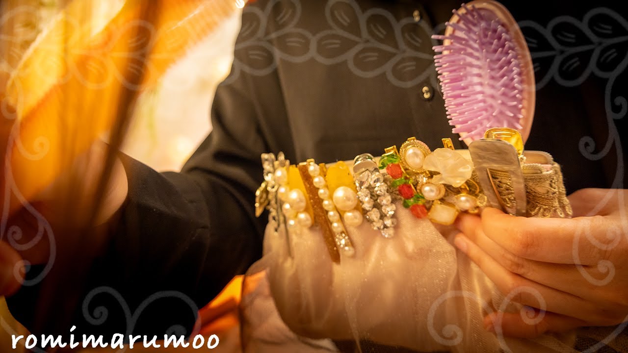 【ASMR 無言】眠くなるヘアクリッピング/Hairset for sleep relaxation notalking Layeredsounds #asmr #sleep #生活音 #作業音