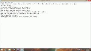 Multilevel Inheritance in Java