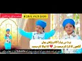 آنکھوں کا تارا نام محمد دل کا اجالا نام محمد