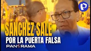 Roberto Sánchez sale por la puerta falsa: su vehículo es detenido por incidente con la Policía