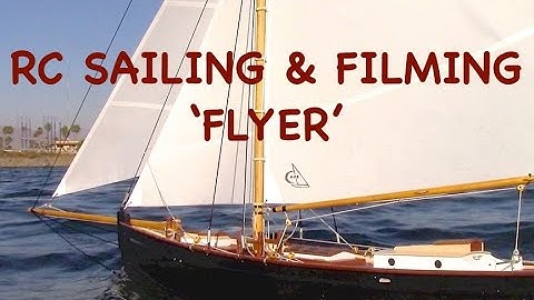 Sailing & Filming RC Gaff Cutter 