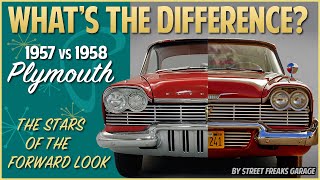 WHAT'S THE DIFFERENCE? 1957 vs 1958 PLYMOUTH #forwardlook #plymouth #streetfreaksgarage #christine