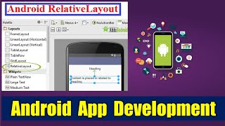 Relative layout in android studio ! Practice android relative layout