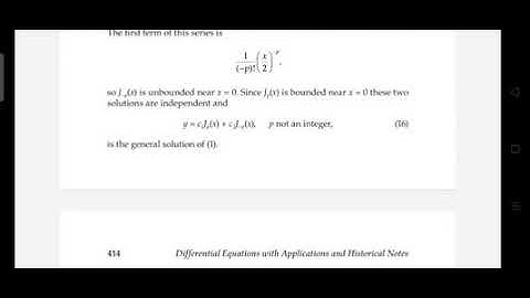 Bessel functions solutions.. case 2