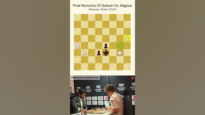 FINAL MOMENTS OF GUKESH VS. MAGNUS (Norway Chess 2025) #chess #gukesh