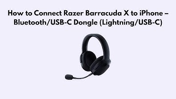 How to Connect Razer Barracuda X to iPhone – Bluetooth/USB-C Dongle (Lightning/USB-C)