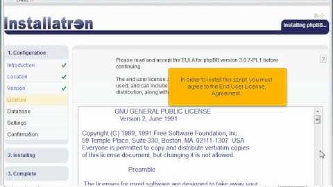 How to install phpBB in Installatron - Installatron Tutorials