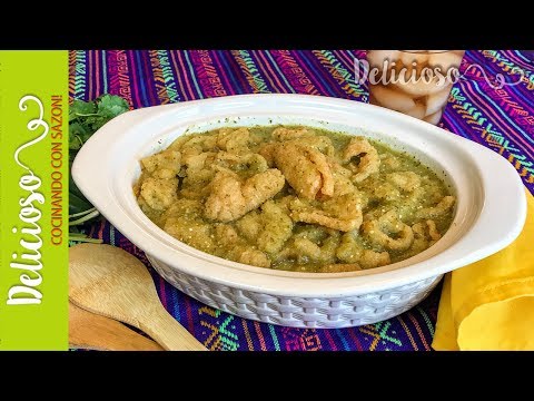 Delicioso Chicharron en Salsa Verde / Mexican Chicharron in Green Sauce