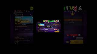 🖥️PC Pleyars VS 📱phone Pleyars 1 vs 4 clutch #freefire #trending #fyp #shortfeeds #1v4clutch