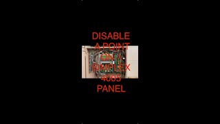 Disable A Point On A Simplex 4005 Panel