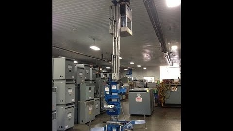 Green Industrial - GENIE MODEL AWP-24 MANUALLY PROPELLED ELEVATING AERIAL PLATFORM LIFT FOR SALE