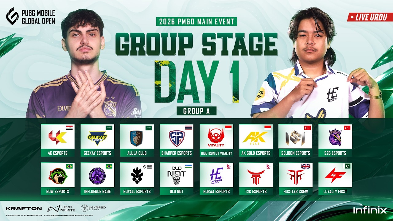 [URDU] 2026 PMGO S2 Main Event | Group A | PUBG MOBILE GLOBAL OPEN Season 2