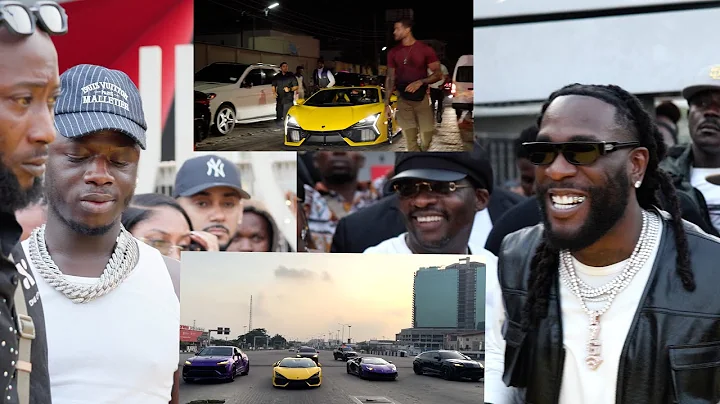 Burna Boy & J Hus Arrives The Club In Lagos Like Smth From GTA 5, $7,000,000 Worth of Cars Deplayed🔥