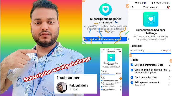 How to complete the subscription challenge #subscription #facebooktips #tech #bangla #techvideo