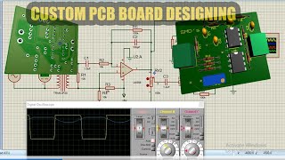 how to make a custom voltage sensor pcb board on proteus professional