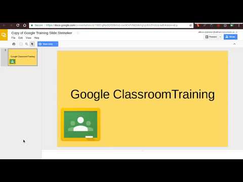 Google Classroom Parent Training - North Oldham Middle School