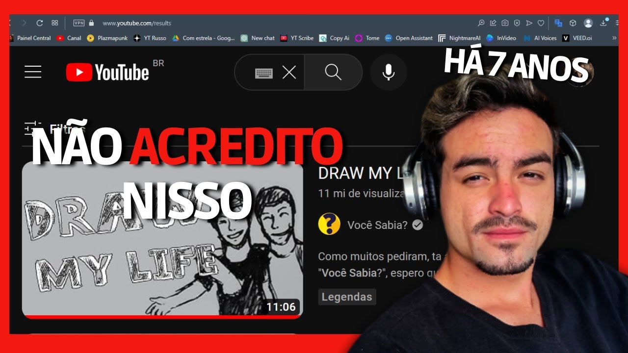 REAGINDO AO DRAW MY LIFE DE 7 ANOS ATRÁS - Você Sabía? - YouTube