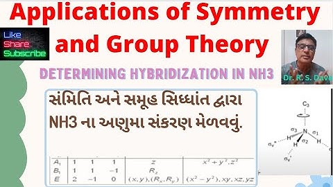 Determining Hybridization in NH3: Applications of Symmetry and Group Theory