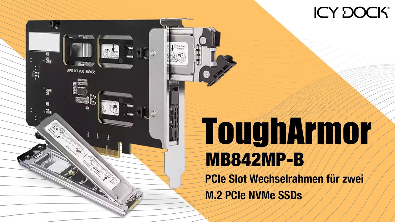 MB842MP-B_Removable 2 Bay M.2 NVMe SSD to PCIe 4.0 x8 Mobile Rack