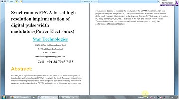 Synchronous FPGA based high resolution