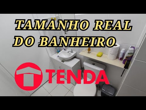 QUAL TAMANHO DO BANHEIRO DECORADO | TENDA CONSTRUTORA