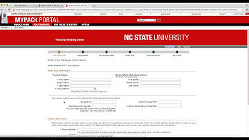 NCSU Transcript Request for NCPI Online Licensure system: Video 2