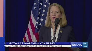 Full press conference on Arizona AG Kris Mayes' announcement of consumer fraud lawsuit