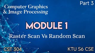 Raster Scan Display Vs Random Scan Display|CGI|KTU S6 CSE|Module 1|CST304|Part 3|#ktu #2019 scheme