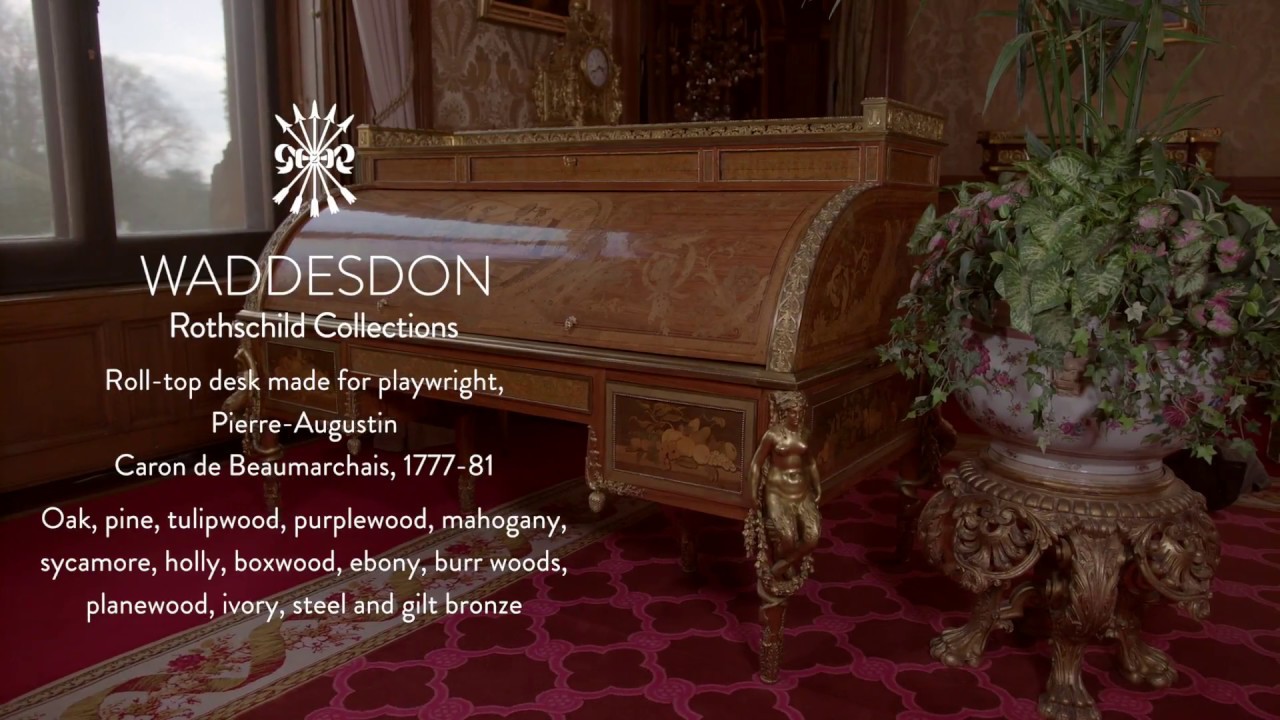 Roll top desk made for playwright Pierre Augustin Beaumarchais