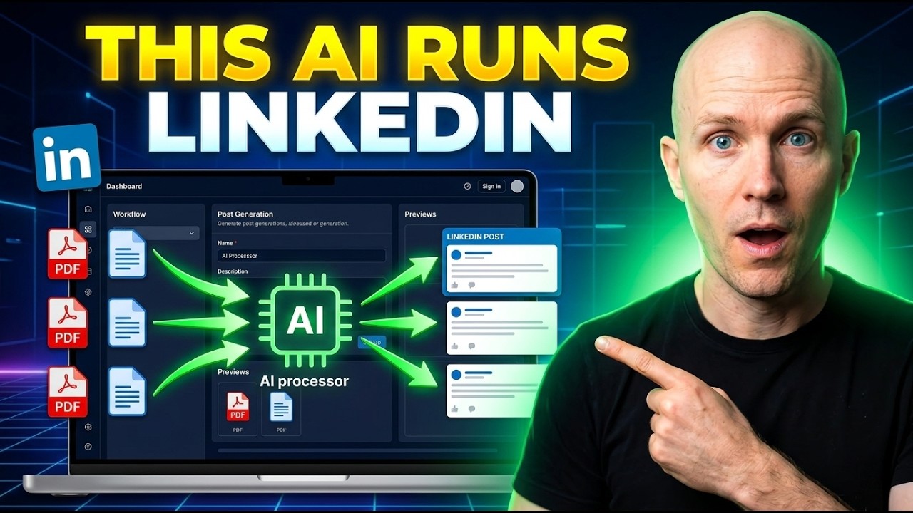 This AI Turns Long Videos Into Viral LinkedIn Posts Automatically - YouTube