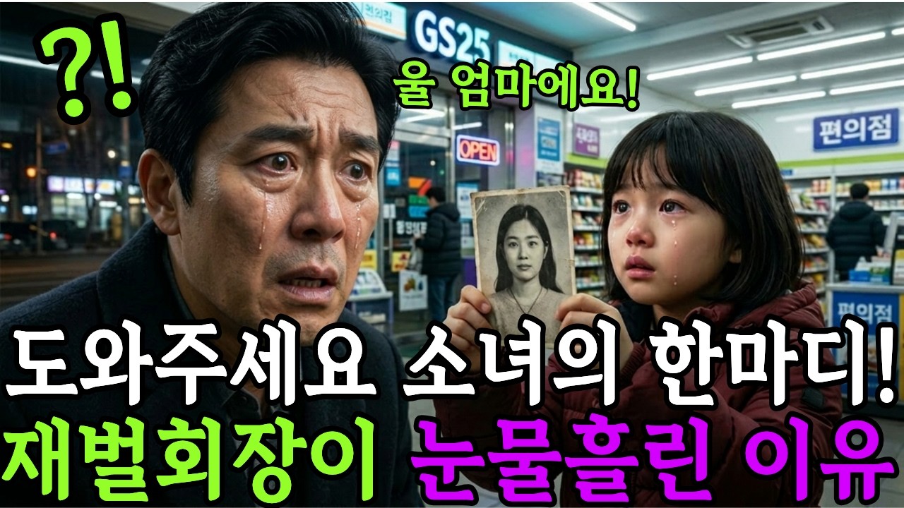 편의점에서 잡힌 소녀가 재벌 회장 지갑 속 사진을 보고 한 마디에 모두가 얼어붙었다/시니어사연/인생사연/인생이야기/노후사연/감동사연/사연라디오/오디오북