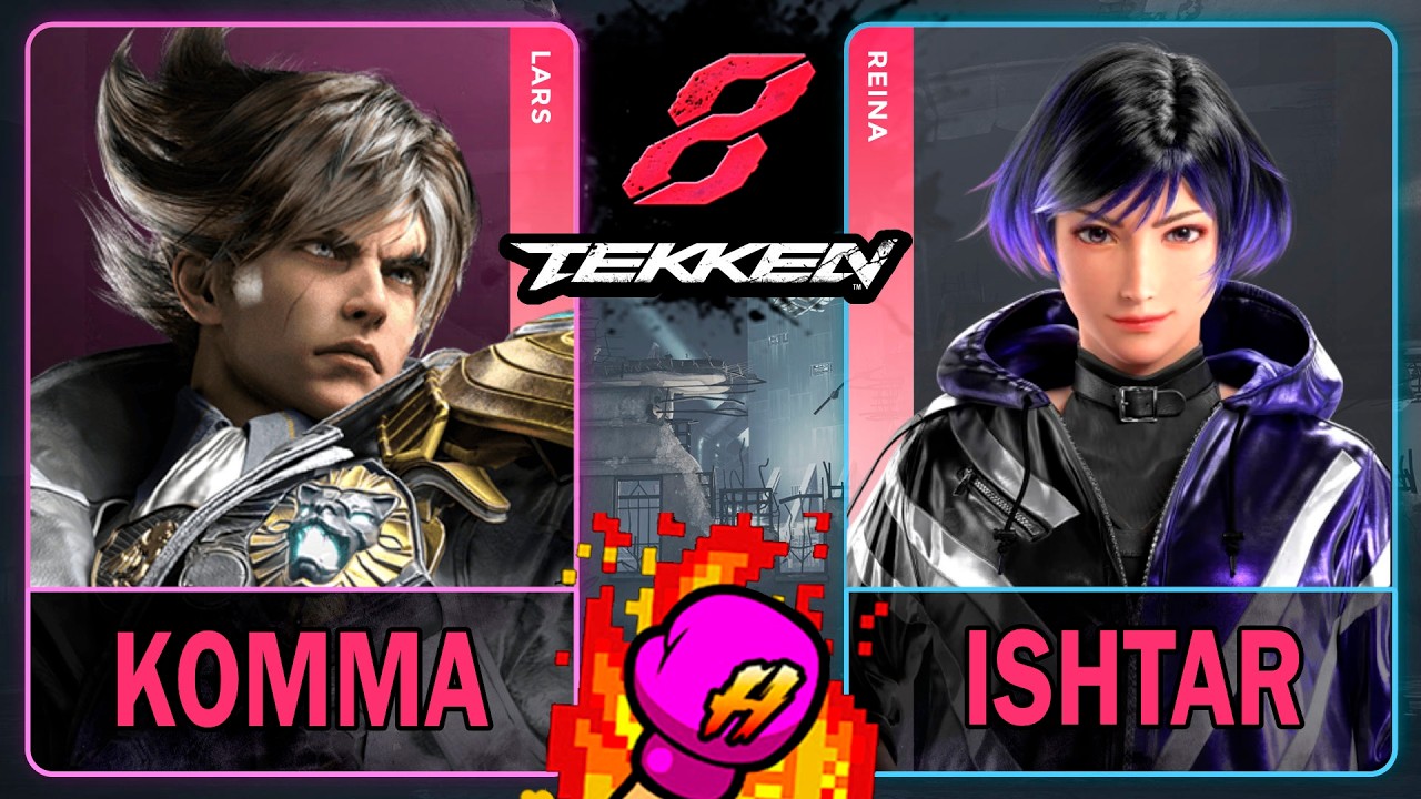 Tekken 8 Komma (LARS) VS Ishtar (REINA)🥊 鉄拳8🥊4K 60ᶠᵖˢ🥊T8🥊TK8 #tekken