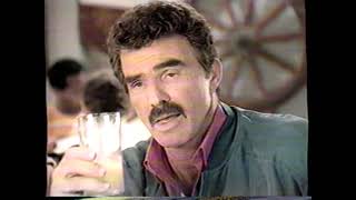 1993 100% Pure Florida Orange Juice "Burt Reynolds - a glass of energy" TV Commercial