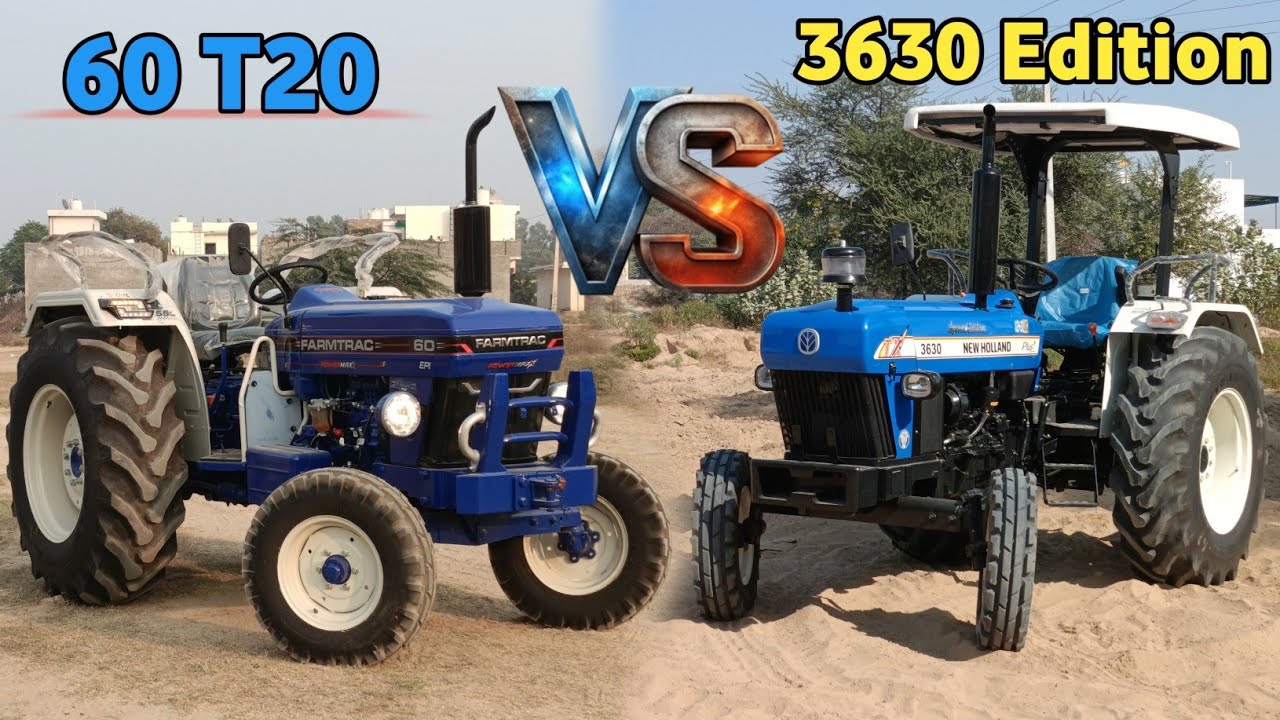 Farmtrac 60 Power Max V/S New Holland 3630 Special Edition 🦍