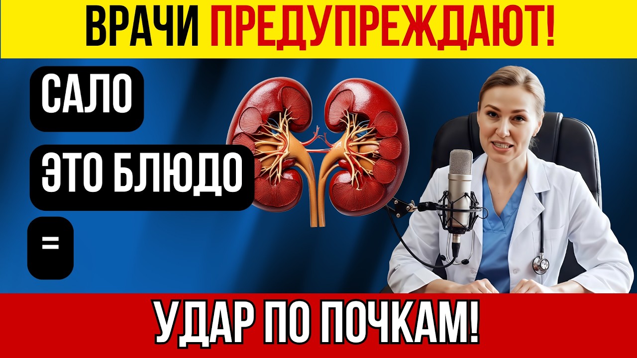 Сало с этим блюдом вредит почкам: врачи предупреждают.