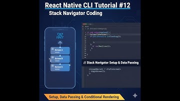 React Native CLI Tutorial #12 – Stack Navigator | Installation, Setup & Passing Data