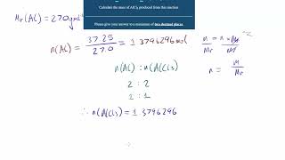 Calculating Masses - Equation 2