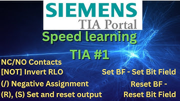 Speed learning TIA portal, Basic instructions. #1
