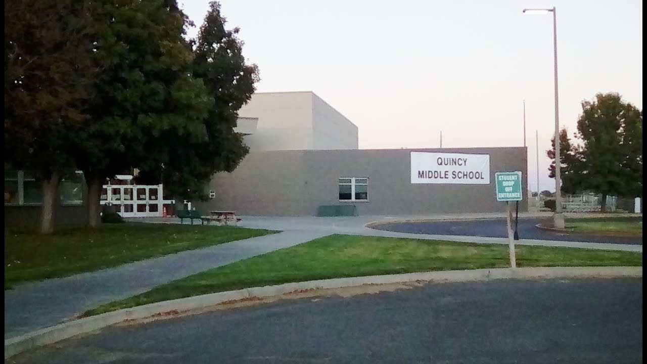 Temporary sign for Quincy WA Middle School, September 2, 2019... YouTube